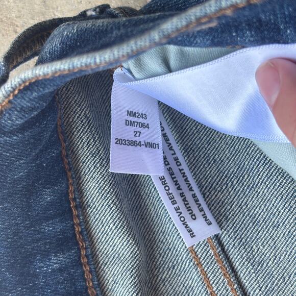 Madewell Mid-Rise Kick Out Jeans Women's 27 Blue Flare Stretch Denim Pants - Picture 8 of 13